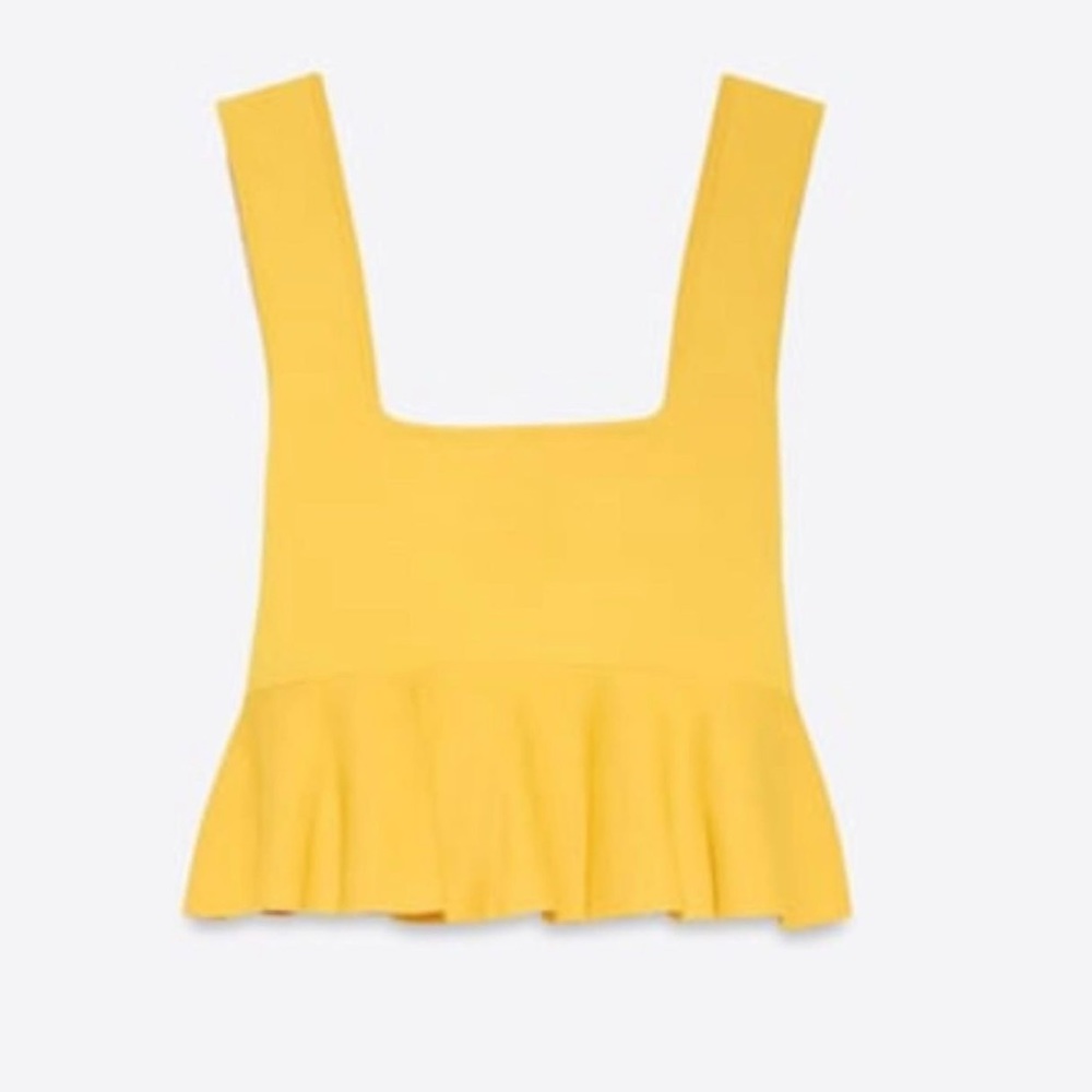 Zara light pink/purple crop knit tank